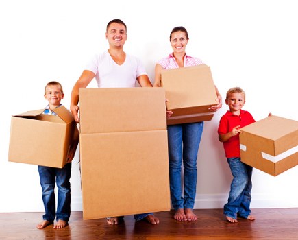 Loading furniture into a van for a Maidahill delivery job