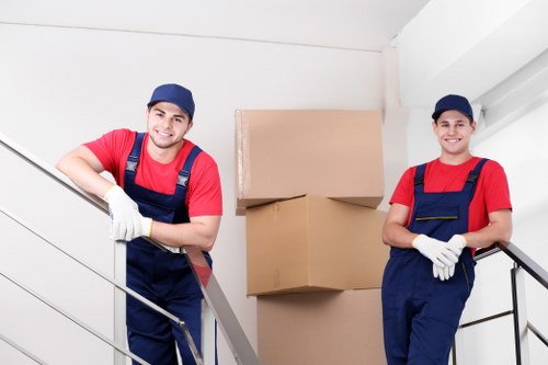 Removal team preparing a home move in Maidahill