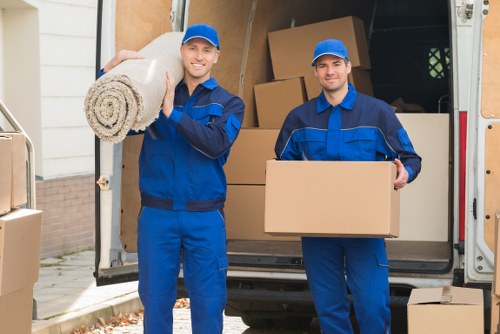Man and van vehicle ready for a local move in Maidahill