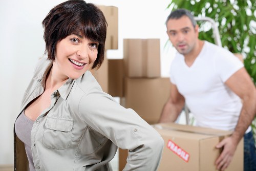 Checklist and packed belongings prepared for a Maidahill home relocation